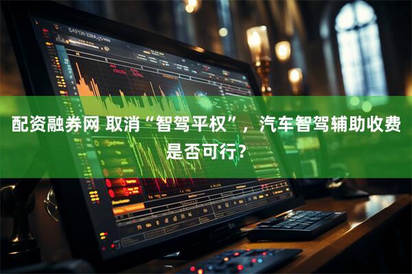 配资融券网 取消“智驾平权”,汽车智驾辅助收费是否可行?